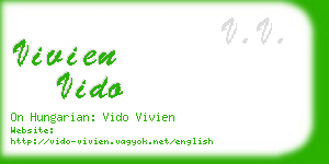 vivien vido business card